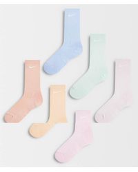 Nike - Everyday 6 Pack Crew Socks - Lyst