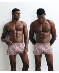 ASOS - Set Van 2 Geruite Geweven Boxershorts - Lyst