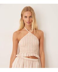 Aray - Stripe Beach Top Co-ord - Lyst