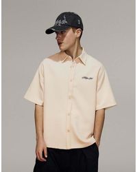 Bershka - Embroidered Short Sleeve T-shirt - Lyst