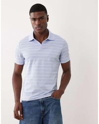 Mango - Short Sleeve Striped Polo T-shirt - Lyst