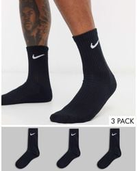 Nike - Everyday Cushioned 3 Pack Crew Sock - Lyst