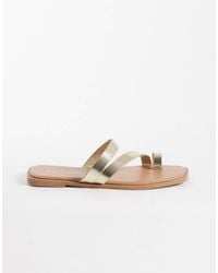 New Look - Multi Strap Toe Loop Sandal - Lyst