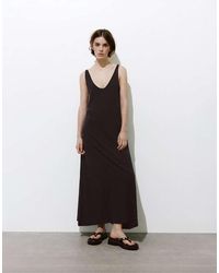 Pull&Bear - Strappy Midi Dress - Lyst