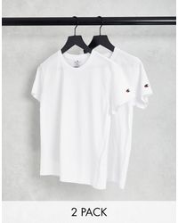 Champion - Confezione da 2 t-shirt bianche - Lyst