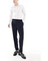 ASOS - Smart Tapered Fit Chino Trousers With Elasticated Waistband - Lyst