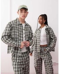 Reclaimed (vintage) - Unisex Boxy Shirt Co-ord With Embroidery - Lyst