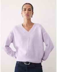 Mango - Teen V Neck Jumper - Lyst