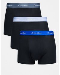 Calvin Klein - – icon cotton stretch – 3er-pack locker geschnittene unterhosen aus stretch-baumwolle - Lyst