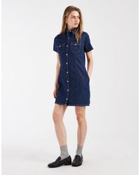 Levi's - Western Denim Mini Jurk - Lyst
