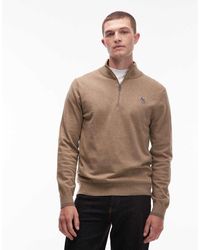 Paul Smith - Paul Smith Quarter-zip Zebra Logo Sweatshirt - Lyst