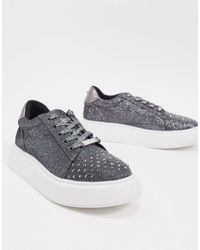 lipsy diamante trainers