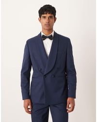 ASOS - Double Breasted Regular Tuxedo Jacket - Lyst