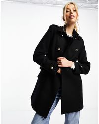 Morgan - Manteau à double boutonnage en laine - Lyst