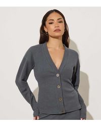 PixieGirl - Petite Textured Cardigan - Lyst