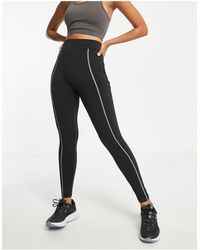 Threadbare - Fitness Gym leggings With Contrast Stitching - Lyst