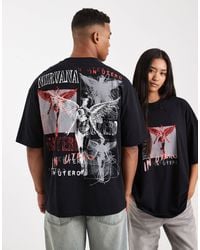 ASOS - Unisex Oversized T-shirt With Nirvana Print - Lyst