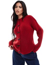 ASOS - Knitted Cardigan With toggle Buttons - Lyst