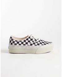 Vans - Authentic Stackform Checkerboard Trainers - Lyst
