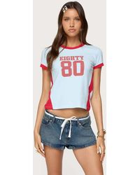 Edikted - Eighty Polka Dot Contrast T Shirt - Lyst