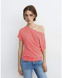Pull&Bear - Korte Asymmetrische Gestreepte Jurk - Lyst