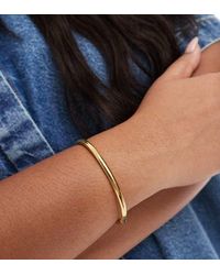 ASOS - Pulsera Rígida Dorada Sencilla De Acero Inoxidable Resistente Al Agua De Asos Design Curve - Lyst