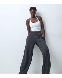 4505 - Tall Rest Day 400Gsm Heavyweight Cotton Wide Leg Joggers - Lyst