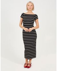 Brave Soul - Cotton Jersey Scoop Neck Midi Dress - Lyst