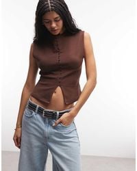 ASOS - Compact Cotton Grown-on Sleeve Button-down Top - Lyst