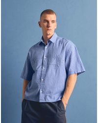 Bershka - Short Sleeve Embroidered Shirt - Lyst
