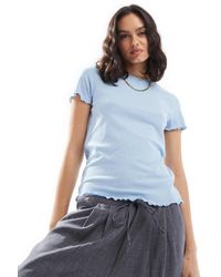 Pieces - Lettuce Edge T-shirt - Lyst
