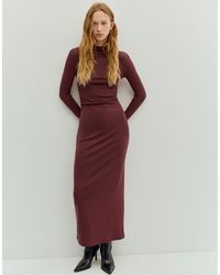 Pull&Bear - – gerafftes midikleid - Lyst