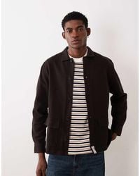 ASOS - Overshirt Van Katoenen Keperstof Met Badge - Lyst
