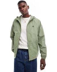 Fred Perry - Taslan Hooded Shell Jacket - Lyst