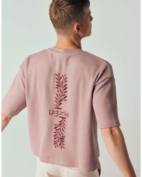 ASOS - Super Heavyweight Boxy Oversized T-shirt With Back Spine Print - Lyst