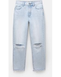 Pull&Bear - Ripped Mom Jeans - Lyst
