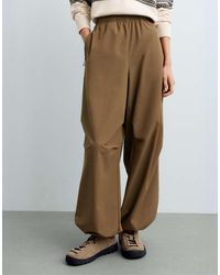 Oysho - Wide Technical Trousers With Adjustable Hems - Lyst