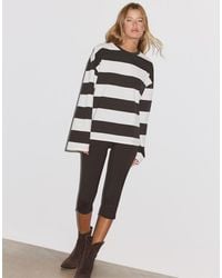 Stradivarius - Boxy Long Sleeve Striped T-shirt - Lyst