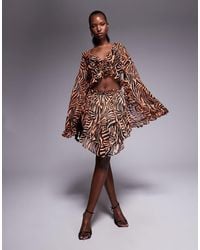 AFRM - High Waisted Ruffle Knicker Short Co-ord - Lyst