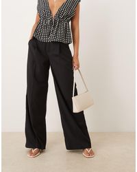 Gina Tricot - High Waist Wide Leg Tailored Trousers - Lyst