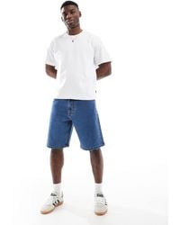 Hollister - baggy Carpenter Knee Length Denim Short - Lyst
