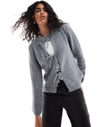ASOS - – oversize-strickjacke aus wollmix - Lyst
