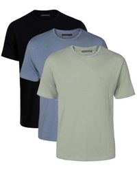 French Connection - 3 Pack Cotton Crew Neck Short Sleeve T-Shirts - Lyst