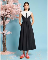 Sister Jane - Detachable Collar Midi Dress - Lyst