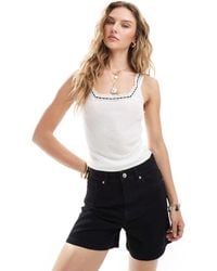 Miss Selfridge - Denim Mom Short - Lyst
