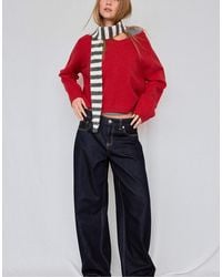 Stradivarius - Basic strickpullover mit v-ausschnitt - Lyst