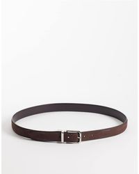 Mango - Vintage Look 100% Leather Belt - Lyst