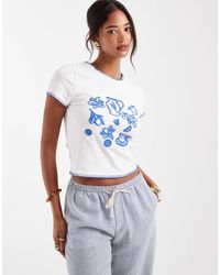 ASOS - Baby Tee With Embroidered Flower Graphic - Lyst