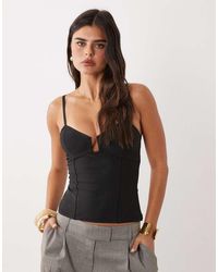 ASOS - Bandage Angle Neck Line Top - Lyst