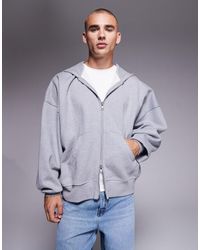 ASOS - Premium Heavyweight Extreme Oversized Zip Up Hoodie - Lyst